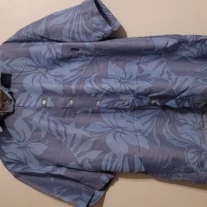 Billabong Men's Flower Print Button Down Soft Wash Shirt